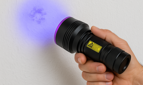 Bauforensische Untersuchung mit UV- und Multispektral-Lampentechnologie